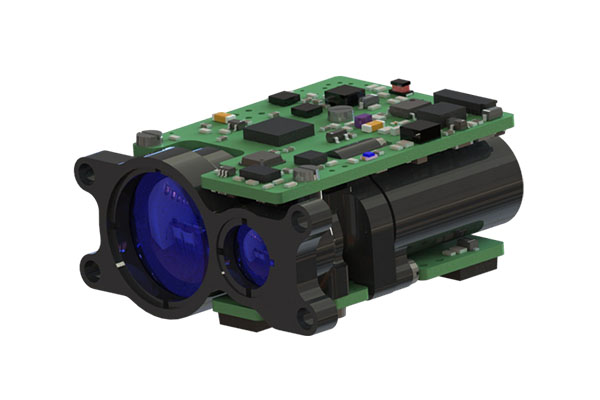 What are the advantages of Erbium Glass Laser Rangefinder's high peak power in ranging in complex environments?